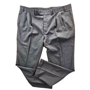 Lauren Ralph Lauren Total Comfort Charcoal Gray Wool Dress Pants 42 X 32